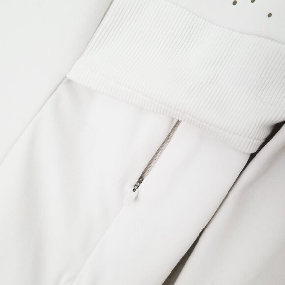 Athleta Chakra Jacket In Powervita Bright White Size M Two Way Zip Sporty $148 - Picture 15 of 16